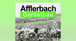 Desktop Screenshot of afflerbach-geruestbau.de